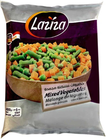 LAZIZA FROZEN MIXED VEG(14oz) - Papaya Express